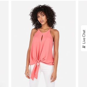 Express Tops - Nwt tie high neck tank size xl express Express Tops - Nwt tie high neck tank size xl express